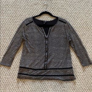 Lucky Brand Geometric Blouse